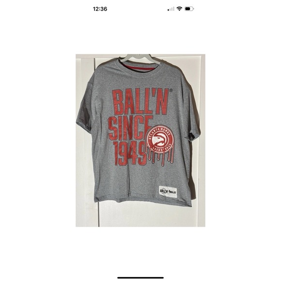 Other - NBALAB BALL'N SINCE 1967 ATLANTA HAWKS T-Shirt‎ L GREY MENS